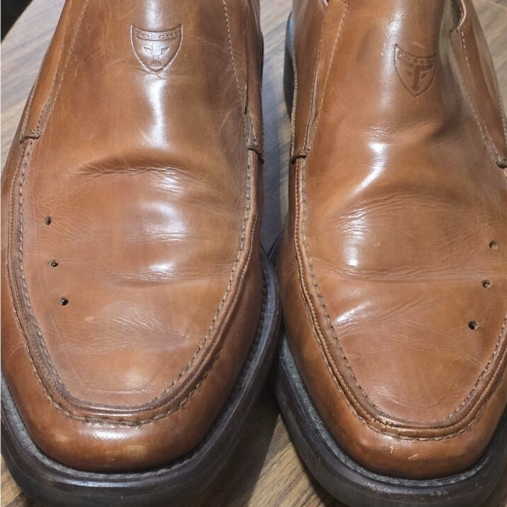 MICHAEL TOSCHI CIS
Equipped Loafer Dress Shoes Cognac Leather Size 10.5 ITALY